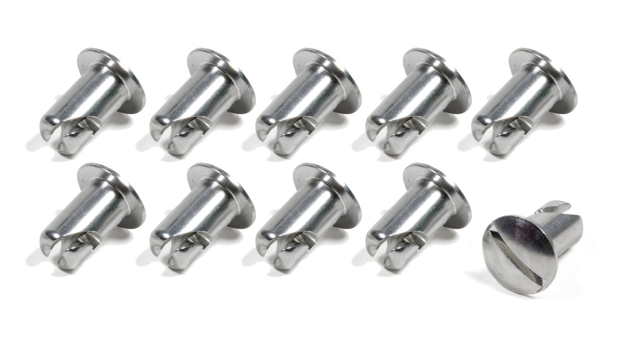 TRIPLE X RACE COMPONENTS CH-4401-10 Oval Head Button Alum .500 Long 10 Pack