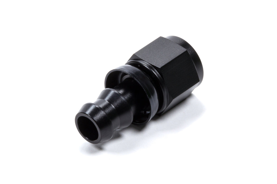 TRIPLE X RACE COMPONENTS HF-10006-BLK #6 Straight Hose End Push Lock