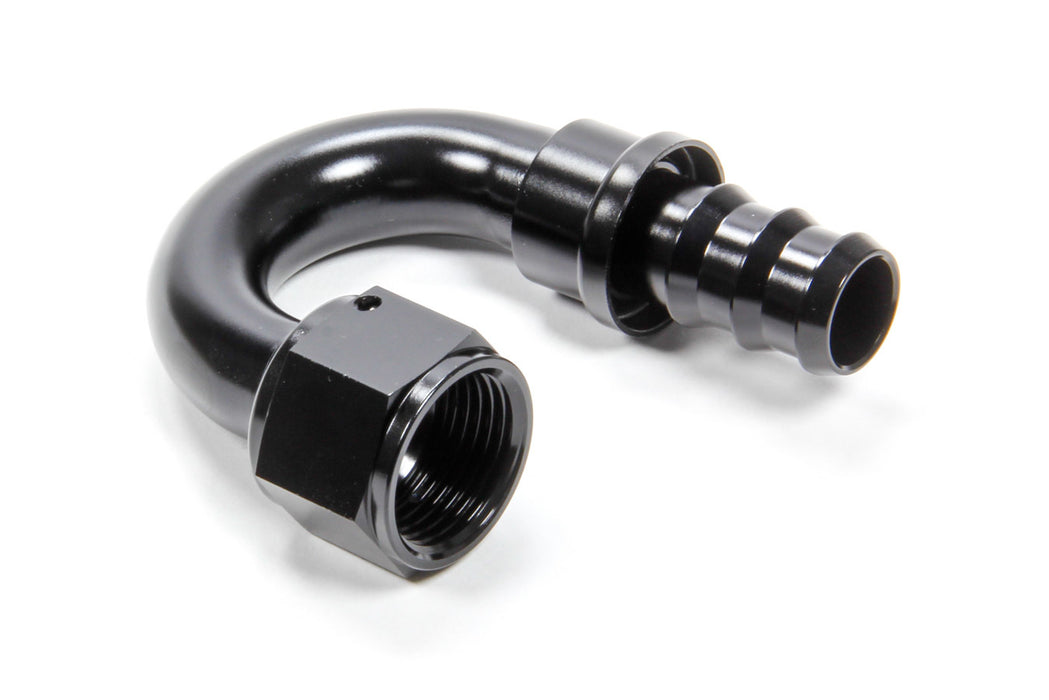 TRIPLE X RACE COMPONENTS HF-18012-BLK #12 180 Degree Hose End Push Lock