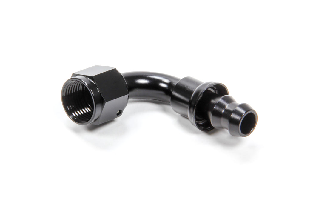 TRIPLE X RACE COMPONENTS HF-19008-BLK #8 90 Degree Hose End Push Lock