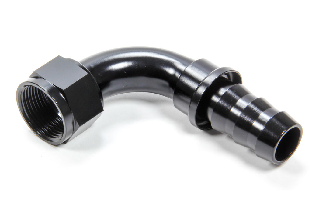 TRIPLE X RACE COMPONENTS HF-19016-BLK #16 90 Degree Hose End Push Lock