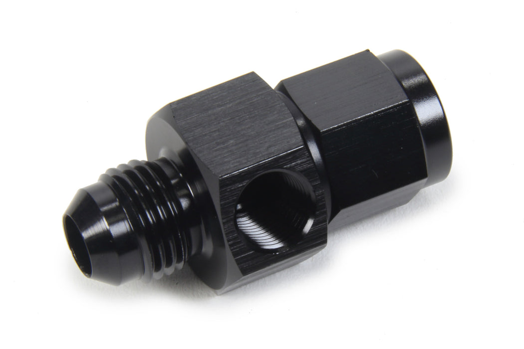 TRIPLE X RACE COMPONENTS HF-33601-BLK Gauge Adapter #6 Male x #6 Female x 1/8