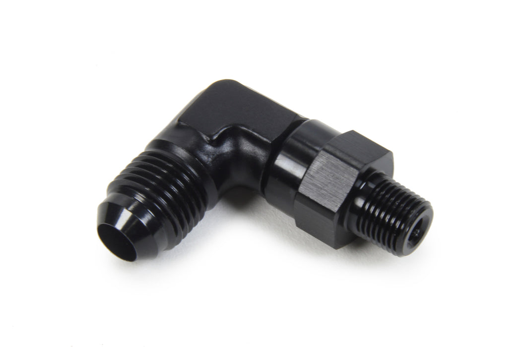 TRIPLE X RACE COMPONENTS HF-93061-BLK AN to NPT Swivel 90 Deg #6 x 1/8