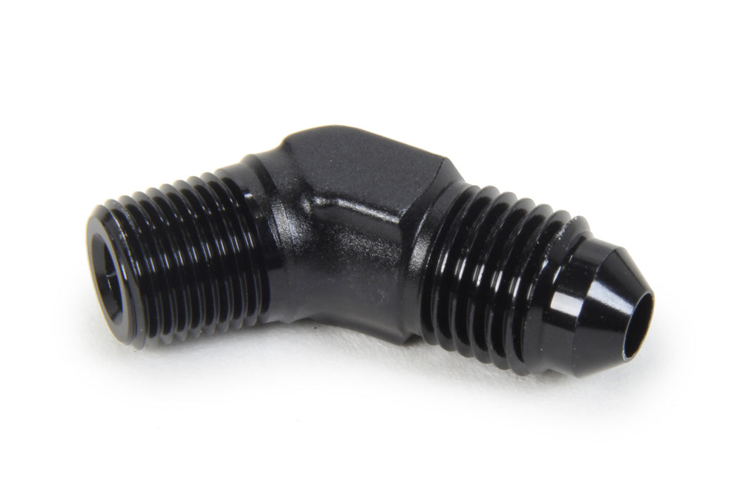 TRIPLE X RACE COMPONENTS HF-94041-BLK AN to NPT 45 Degree #4 x 1/8