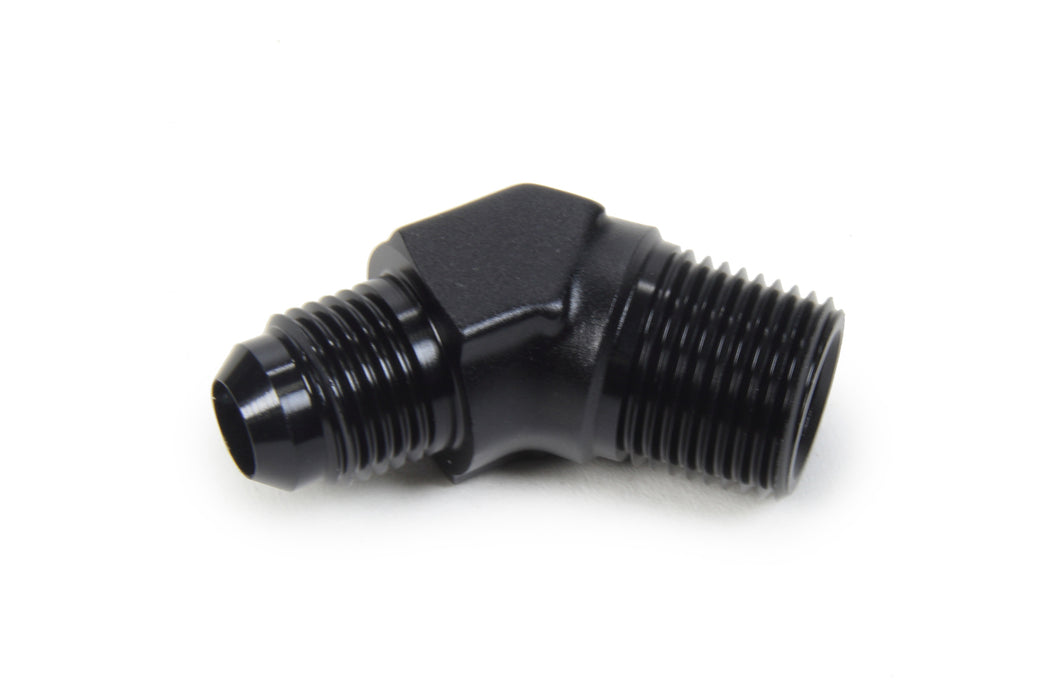 TRIPLE X RACE COMPONENTS HF-94063-BLK AN to NPT 45 Degree #6 x 3/8