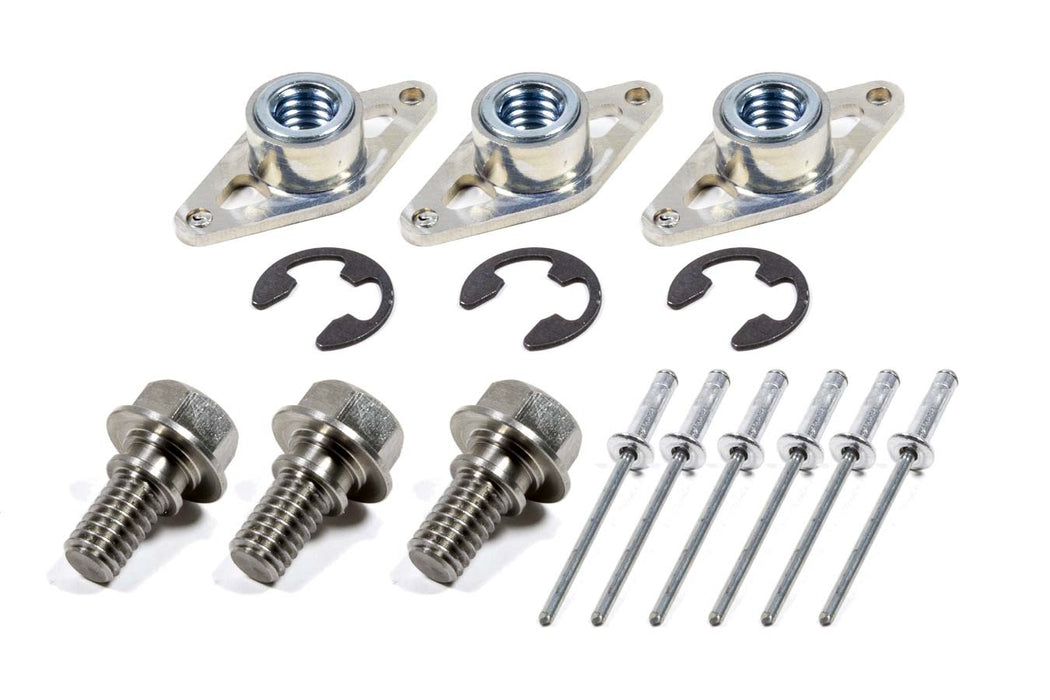 TRIPLE X RACE COMPONENTS SC-WH-7821 Wheel Cover Retainer Kit 1-3/8 SS Bolt 3-Pack