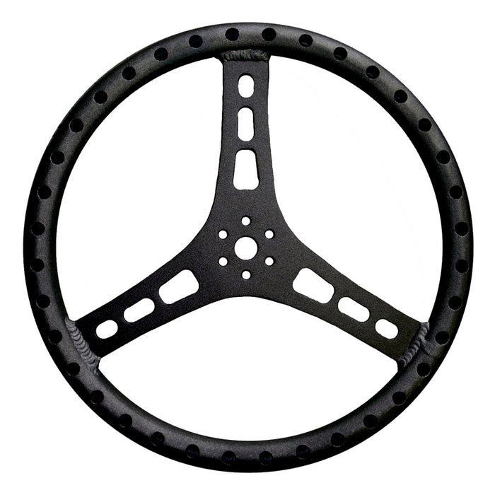 TRIPLE X RACE COMPONENTS ST-0002-BLK Steering Wheel 15in Dia 1-1/4in Tube Black