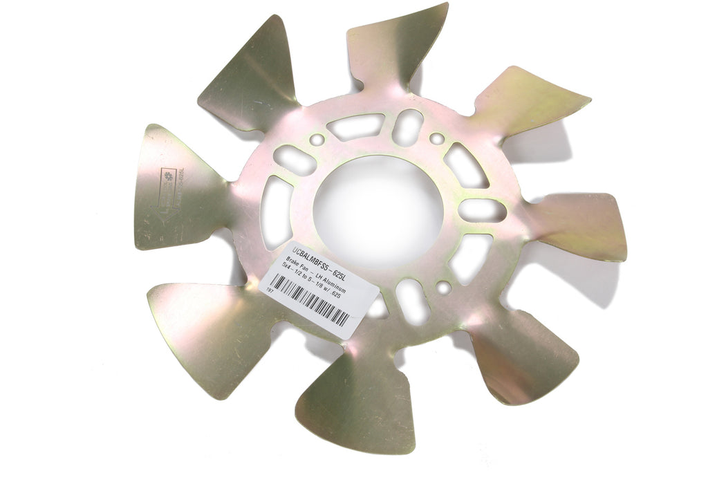 ULTRA COOL BRAKE FANS ALMBFS5-625L Brake Fan - LH Aluminum 5x4-1/2 to 5-1/8 w/ .625