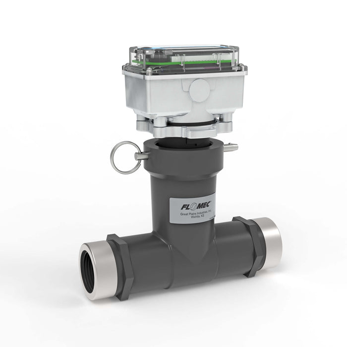 Ultrasonic Flow Meter, Battery Powered Display, Schedule 80 PVC Tee for Water - Truck Part Superstore