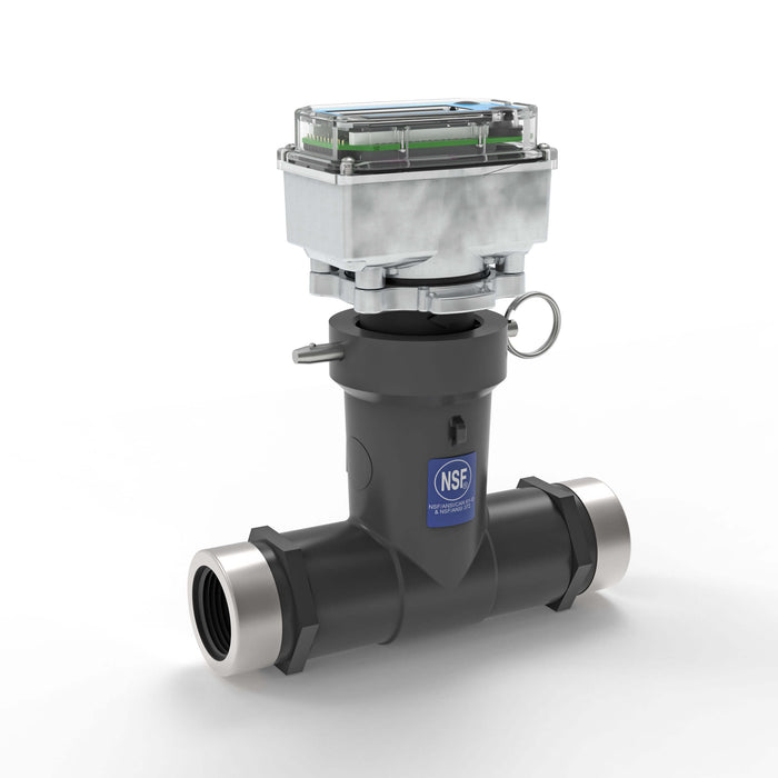 Ultrasonic Flow Meter, Battery Powered Display, Schedule 80 PVC Tee for Water - Truck Part Superstore