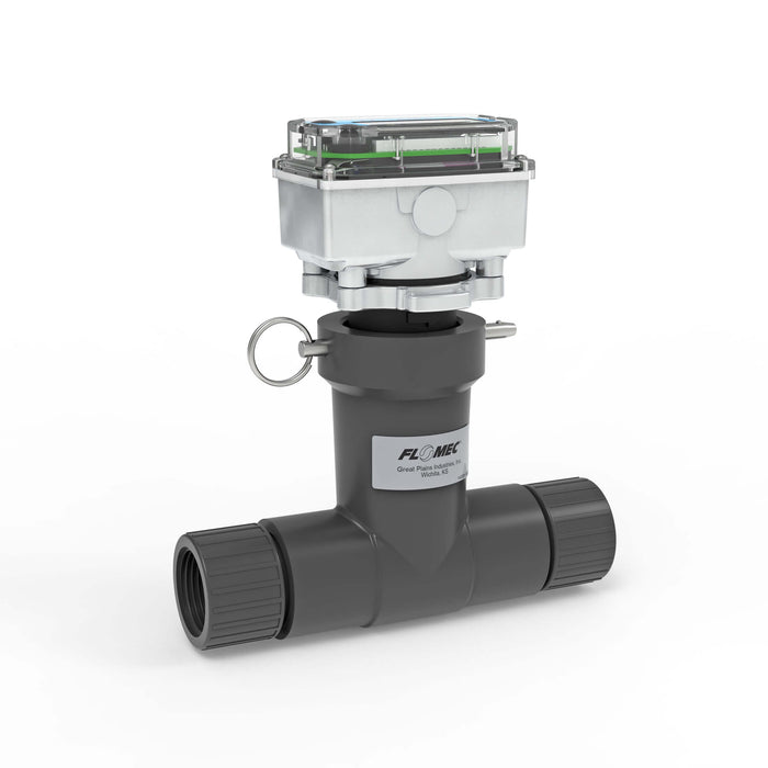 Ultrasonic Flow Meter, Battery Powered Display, Schedule 80 PVC Tee for Water - Truck Part Superstore