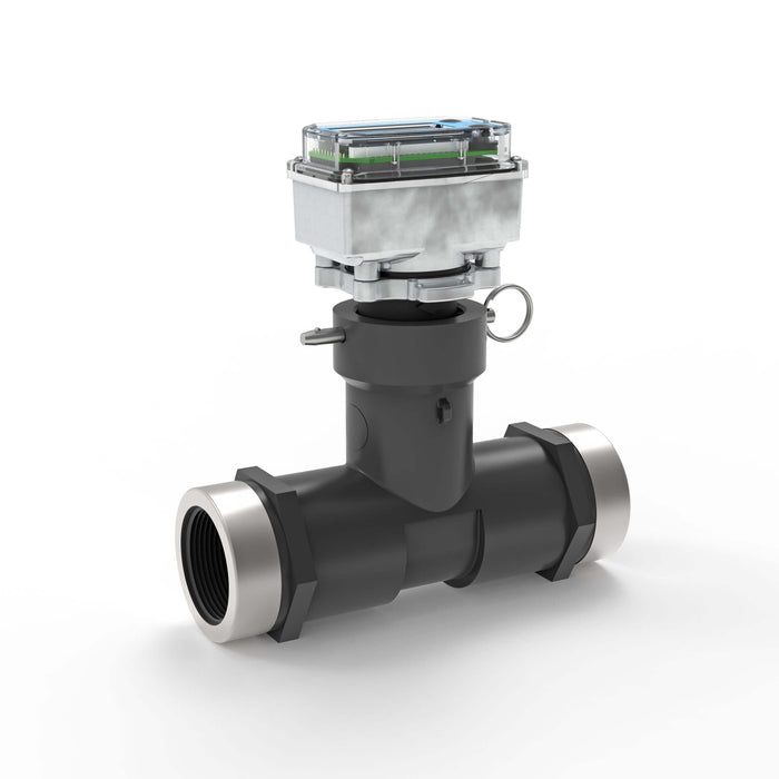 Ultrasonic Flow Meter, Battery Powered Display, Schedule 80 PVC Tee for Water - Truck Part Superstore