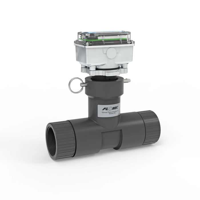 Ultrasonic Flow Meter, Battery Powered Display, Schedule 80 PVC Tee for Water - Truck Part Superstore