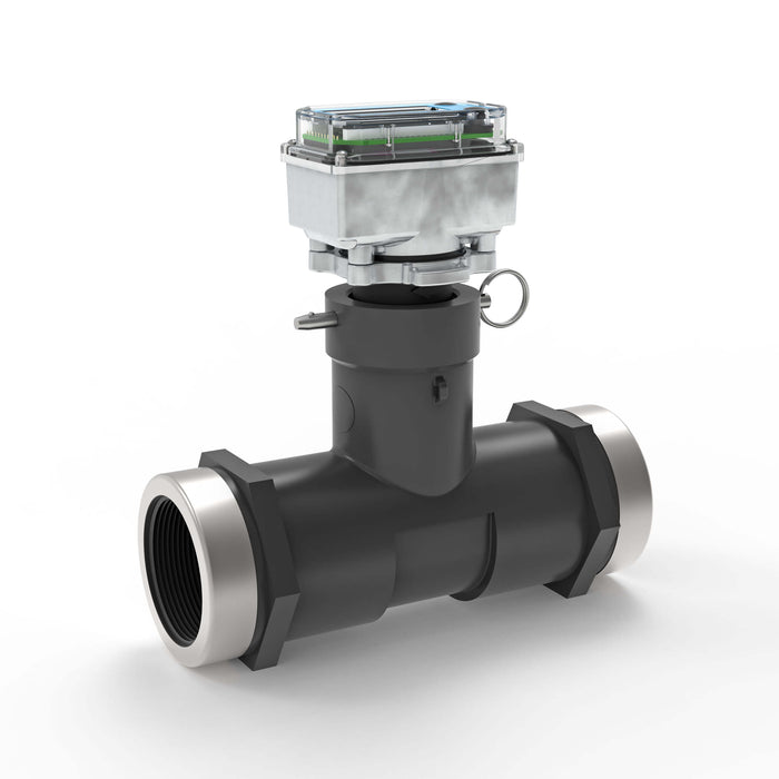 Ultrasonic Flow Meter, Battery Powered Display, Schedule 80 PVC Tee for Water - Truck Part Superstore