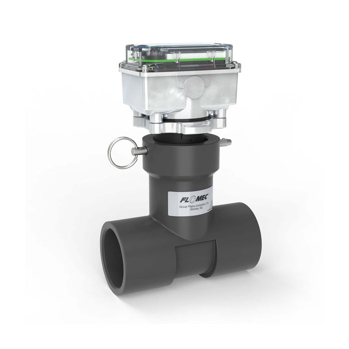 Ultrasonic Flow Meter, Battery Powered Display, Schedule 80 PVC Tee for Water - Truck Part Superstore