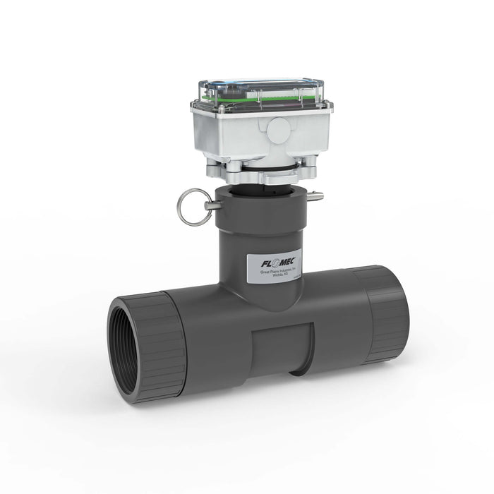 Ultrasonic Flow Meter, Battery Powered Display, Schedule 80 PVC Tee for Water - Truck Part Superstore