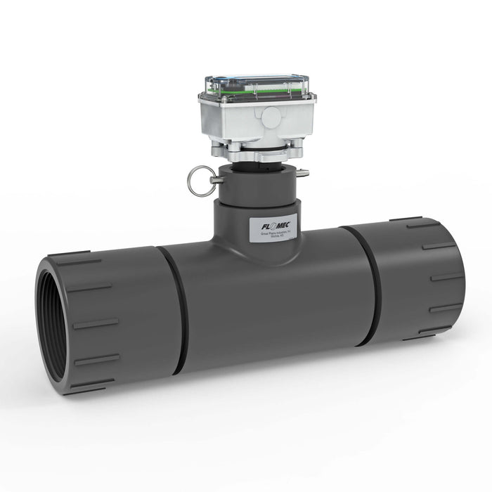 Ultrasonic Flow Meter, Battery Powered Display, Schedule 80 PVC Tee for Water - Truck Part Superstore