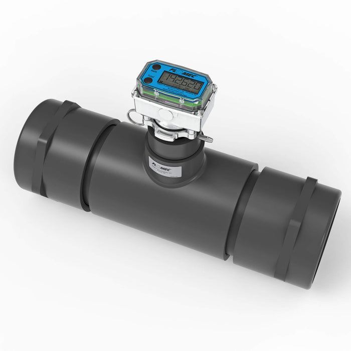 Ultrasonic Flow Meter, Battery Powered Display, Schedule 80 PVC Tee for Water - Truck Part Superstore