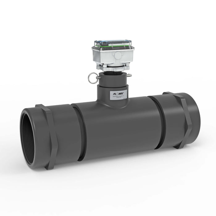 Ultrasonic Flow Meter, Battery Powered Display, Schedule 80 PVC Tee for Water - Truck Part Superstore