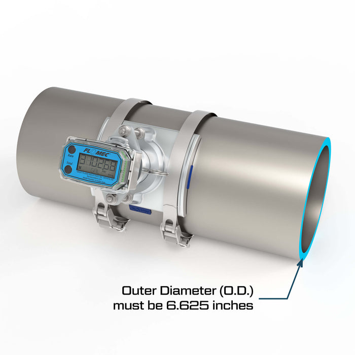 Ultrasonic Flow Meter, Battery Powered Display, NPS IPS Pipe for Water - Truck Part Superstore