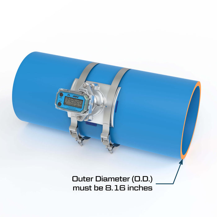 Ultrasonic Flow Meter, Battery Powered Display, PIP Pipe for Water - Truck Part Superstore