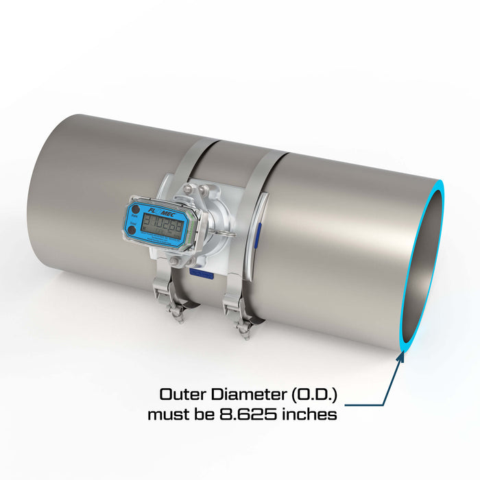 Ultrasonic Flow Meter, Battery Powered Display, NPS IPS Pipe for Water - Truck Part Superstore