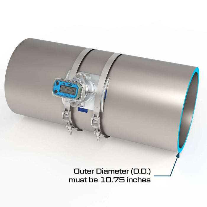 Ultrasonic Flow Meter, Battery Powered Display, NPS IPS Pipe for Water - Truck Part Superstore