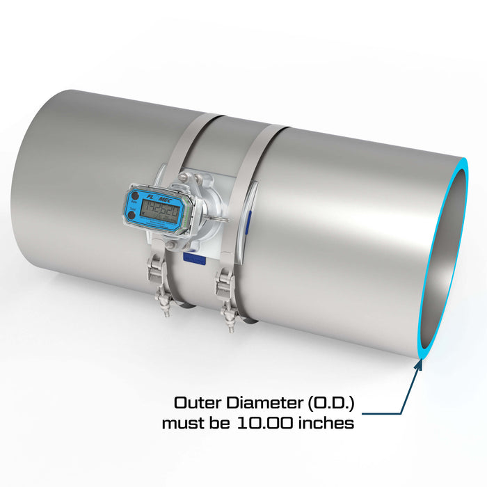 Ultrasonic Flow Meter, Battery Powered Display, TUBE Pipe for Water - Truck Part Superstore