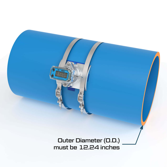 Ultrasonic Flow Meter, Battery Powered Display, PIP Pipe for Water - Truck Part Superstore