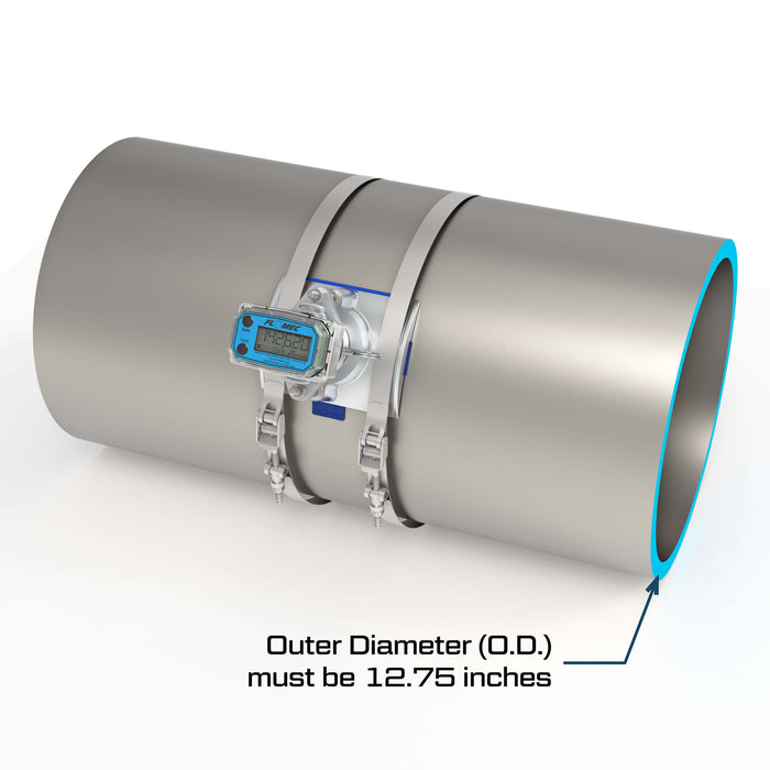 Ultrasonic Flow Meter, Battery Powered Display, NPS IPS Pipe for Water - Truck Part Superstore
