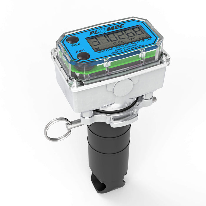 Ultrasonic Flow Meter Electronics Insert, Battery Powered Display, for Schedule 80 PVC Tee for Water - Truck Part Superstore