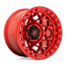Fuel 1PC D12117907545 D121 17X9 5X5.0 GL-RED -15MM - Truck Part Superstore
