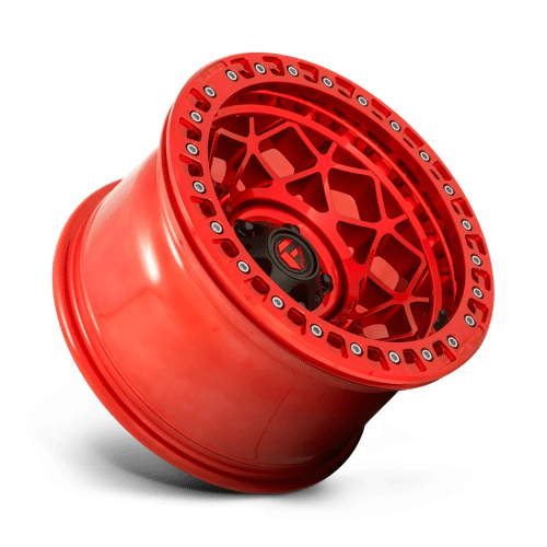 Fuel 1PC D12117907545 D121 17X9 5X5.0 GL-RED -15MM - Truck Part Superstore