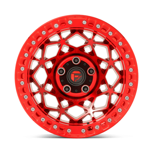 Fuel 1PC D12117907545 D121 17X9 5X5.0 GL-RED -15MM - Truck Part Superstore