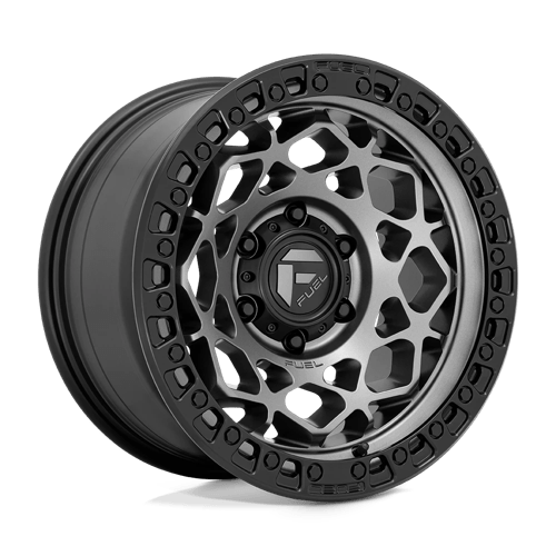 Fuel 1PC D78417908450 D784 17X9 6X5.5 GMTL M-BLK-RING 01MM - Truck Part Superstore