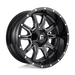 Fuel 1PC D62720907050US D627 20X9 5X5.5/150 GL-BLK-MIL 01MM - Truck Part Superstore