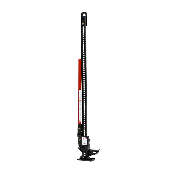 Hi-lift Jack HL-604 60 in Cast & Steel Model, 7000 lb. Capacity. Black Jack with a Red Handle. - Truck Part Superstore