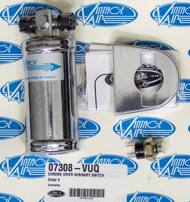 VINTAGE AIR 07308-VUQ Chome Drier w/Binary Switch