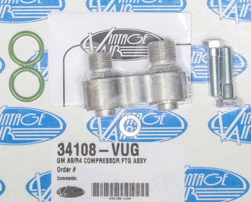 VINTAGE AIR 34108-VUG Compressor Fitting Assy