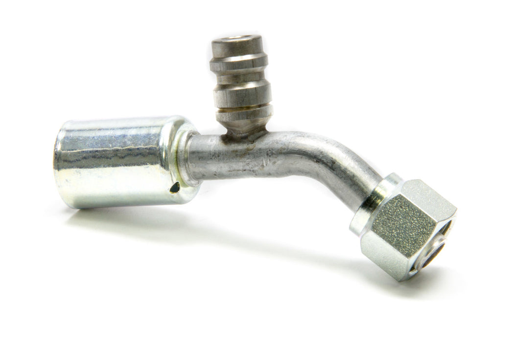 VINTAGE AIR 35522-VUG #8 45 Degree Beadlock O-Ring Fitting w/Port