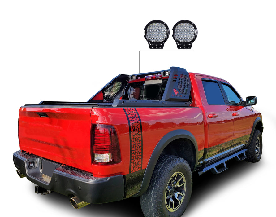 Black Horse Off Road VIRB02B-PL69B Black Steel Modular - Truck Part Superstore