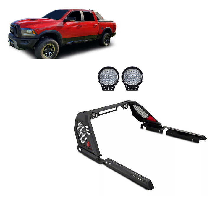 Black Horse Off Road VIRB05B-PL69B Black Steel Modular - Truck Part Superstore