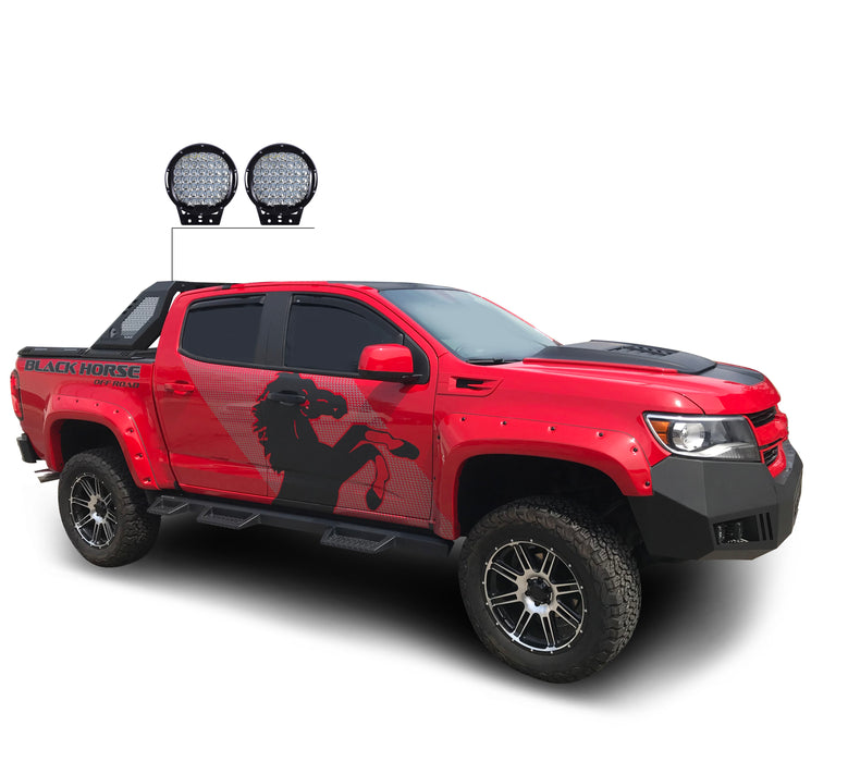 Black Horse Off Road VIRB05B-PL69B Black Steel Modular - Truck Part Superstore