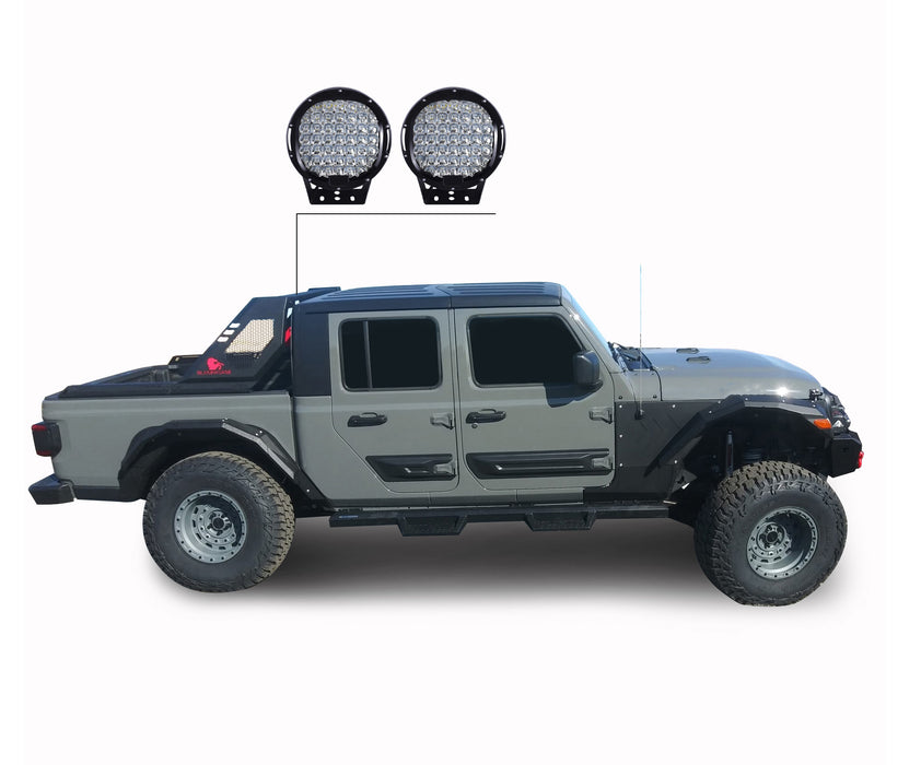 Black Horse Off Road VIRB09B-PL69B Black Steel Modular - Truck Part Superstore