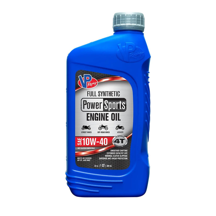 VP RACING 2937 Oil SAE 10w-40 Quart Powersport Synethic