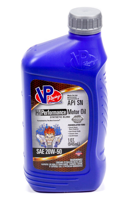 VP RACING 2975 VP 20w50 HI-Performance Racing 1 Qt - 32oz