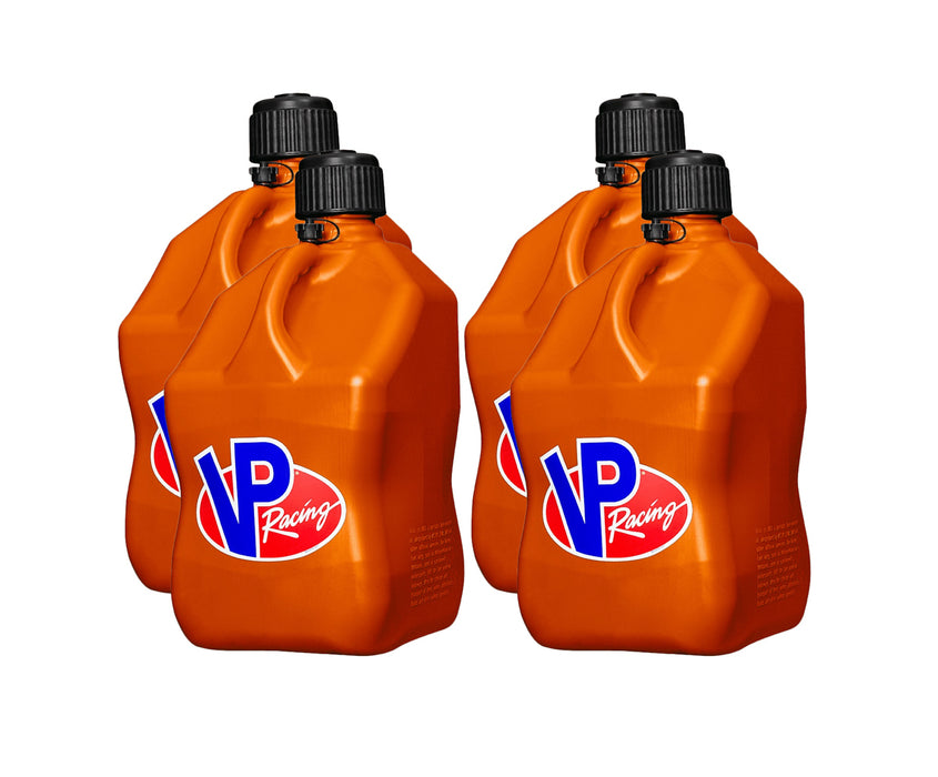 VP RACING 3572-CA-CASE Motorsports Jug 5.5 Gal Orange Square (Case 4)