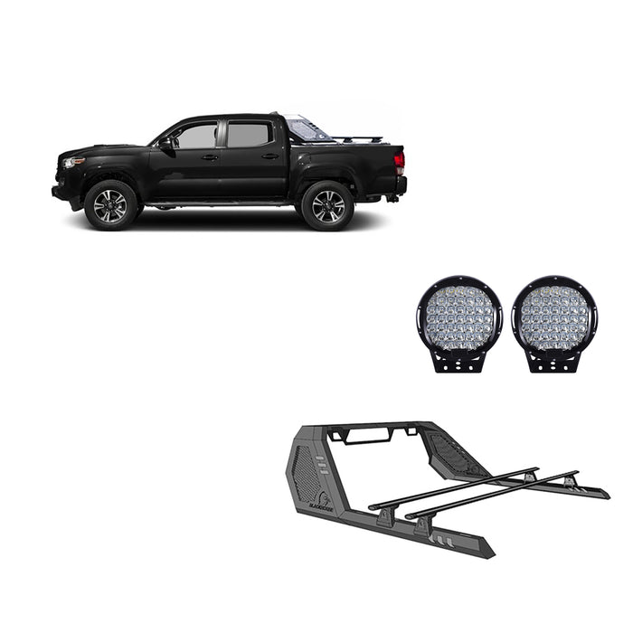 Black Horse Off Road VRCB6406B-PL69B Vigor Roll Bar W/ Cross Bar Kit - Truck Part Superstore