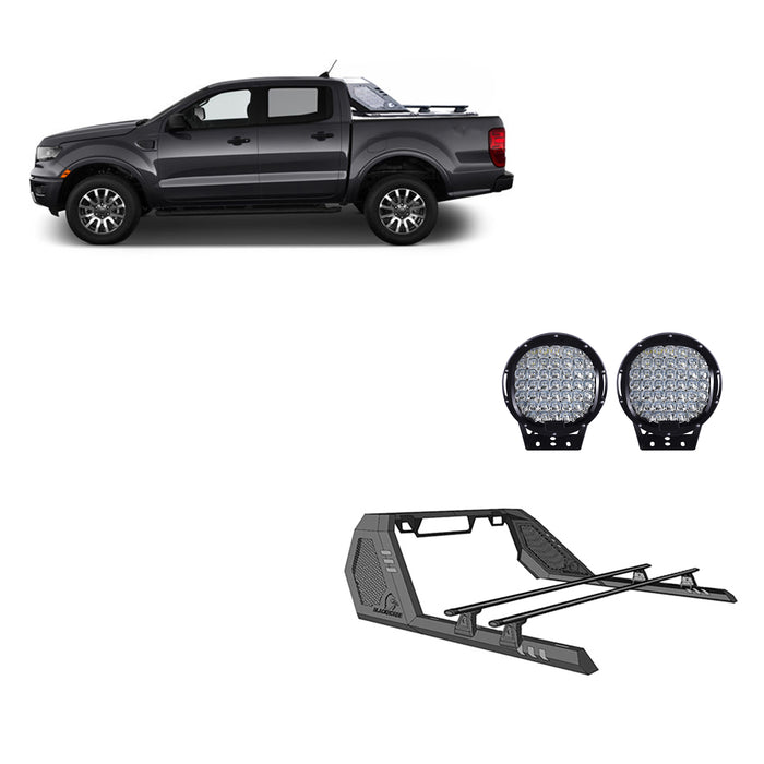 Black Horse Off Road VRCB6408B-PL69B Vigor Roll Bar W/ Cross Bar Kit - Truck Part Superstore