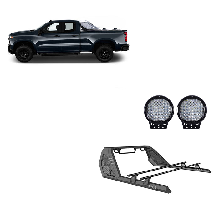 Black Horse Off Road VRCB7002B-PL69B Vigor Roll Bar W/ Cross Bar Kit - Truck Part Superstore